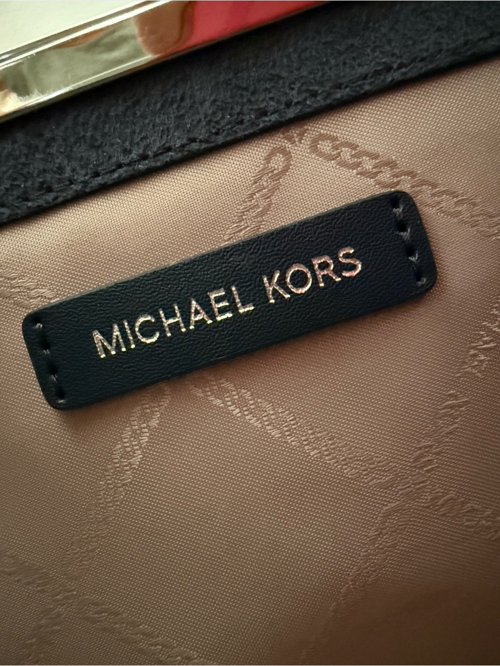 NWOT Michael Michael Kors Chelsea Large Convertible Denim Clutch - Picture 7 of 11